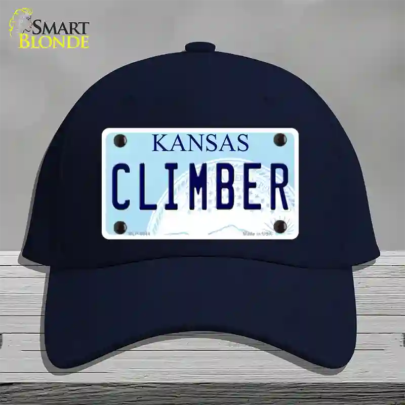 Climber Kansas Novelty License Plate Hat Cotton / Navy