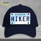 Hiker Kansas Novelty License Plate Hat Cotton / Navy