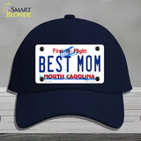 Best Mom North Carolina Novelty License Plate Hat Cotton / Navy