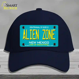 Alien Zone New Mexico State Novelty License Plate Hat Cotton / Navy