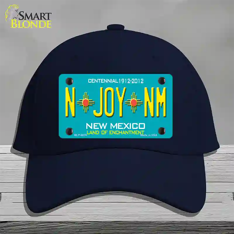 N Joy NM New Mexico Novelty License Plate Hat Cotton / Navy