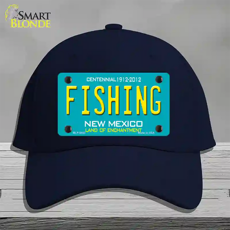 Fishing New Mexico Novelty License Plate Hat Cotton / Navy