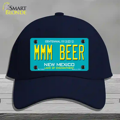 MMM Beer New Mexico Novelty License Plate Hat Cotton / Navy