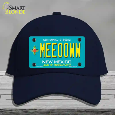 Meeooww New Mexico Novelty License Plate Hat Cotton / Navy