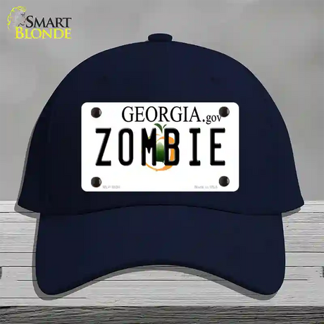 Zombie Georgia Novelty License Plate Hat Cotton / Navy