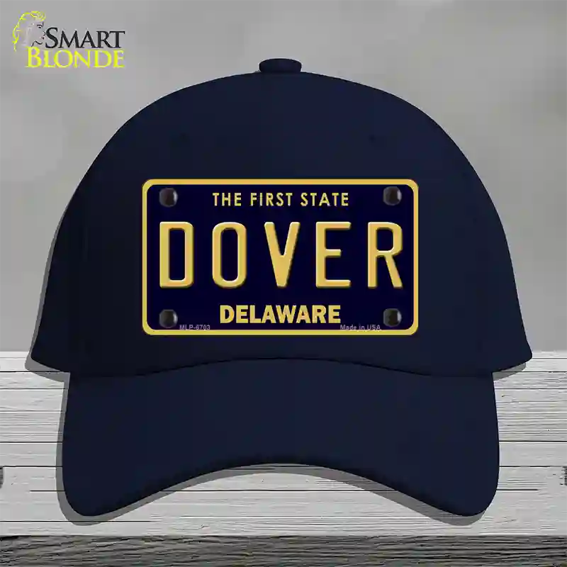 Dover Delaware Novelty License Plate Hat Cotton / Navy