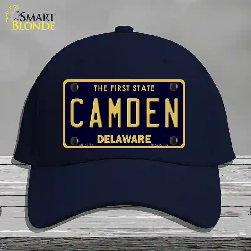 Camden Delaware Novelty License Plate Hat Cotton / Navy