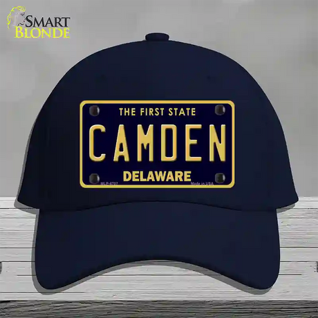 Camden Delaware Novelty License Plate Hat Cotton / Navy