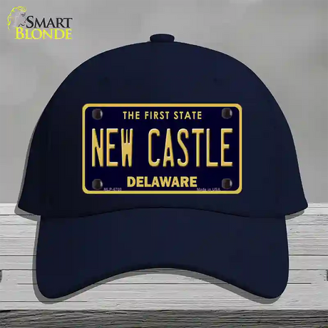 New Castle Delaware Novelty License Plate Hat Cotton / Navy