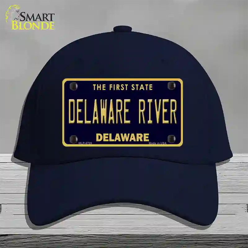 Delaware River Delaware Novelty License Plate Hat Cotton / Navy