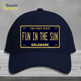 Fun In The Sun Delaware Novelty License Plate Hat Cotton / Navy