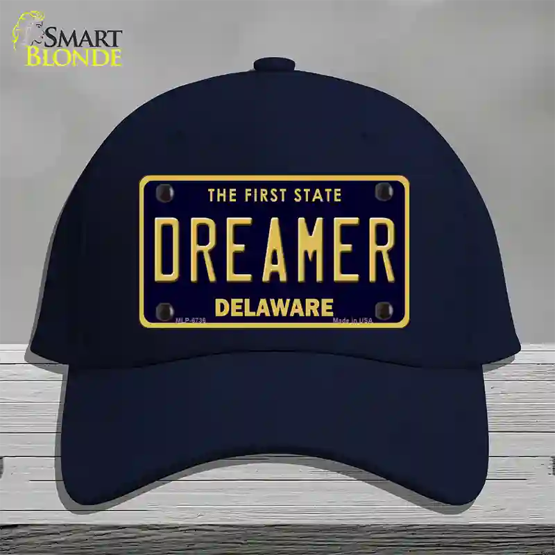 Dreamer Delaware Novelty License Plate Hat Cotton / Navy