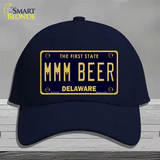 MMM Beer Delaware Novelty License Plate Hat Cotton / Navy