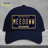 Meeooww Delaware Novelty License Plate Hat Cotton / Navy