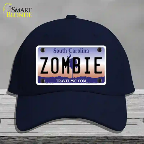 Zombie South Carolina Novelty License Plate Hat Cotton / Navy