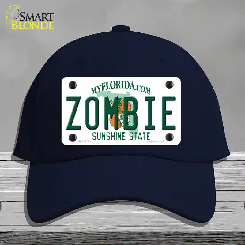 Zombie Florida Novelty License Plate Hat Cotton / Navy