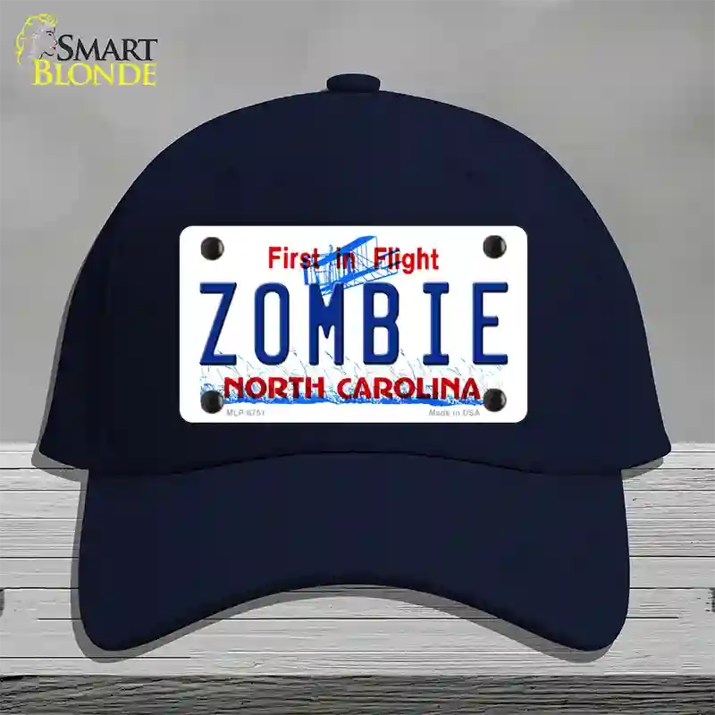 Zombie North Carolina Novelty License Plate Hat Cotton / Navy