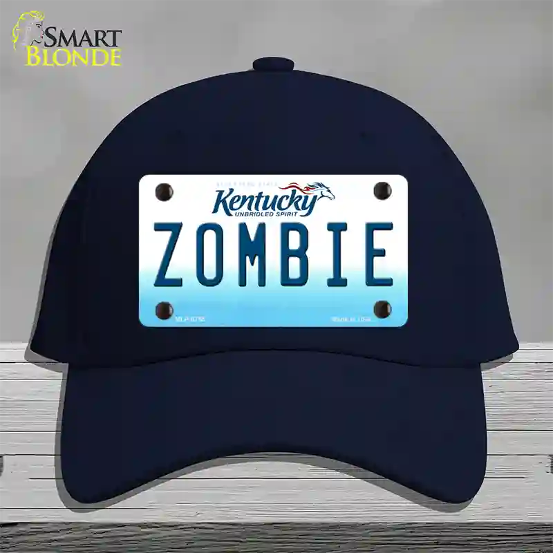 Zombie Kentucky Novelty License Plate Hat Cotton / Navy