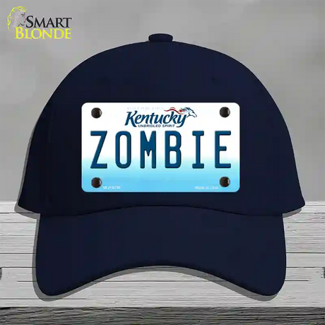 Zombie Kentucky Novelty License Plate Hat Cotton / Navy