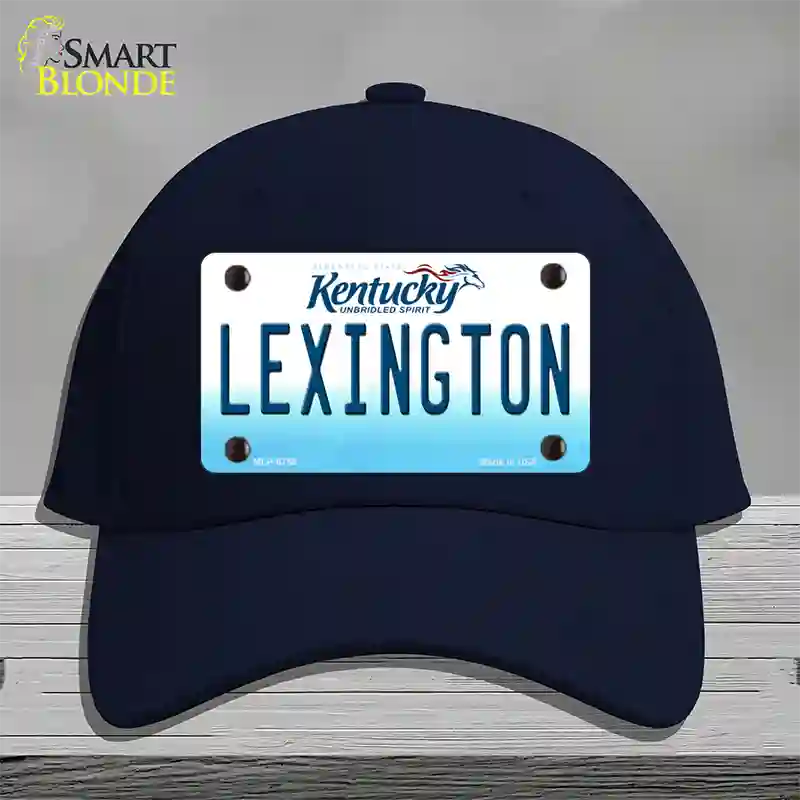 Lexington Kentucky Novelty License Plate Hat Cotton / Navy