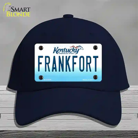 Frankfort Kentucky Novelty License Plate Hat Cotton / Navy