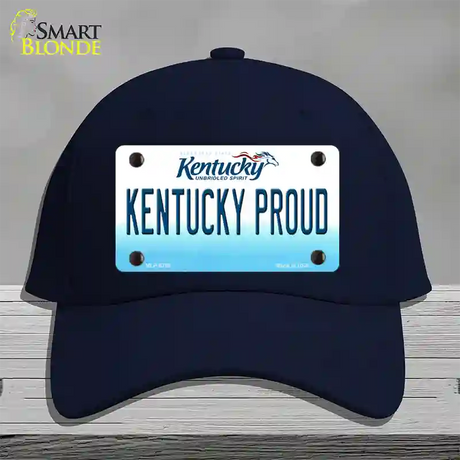 Kentucky Proud Novelty License Plate Hat Cotton / Navy