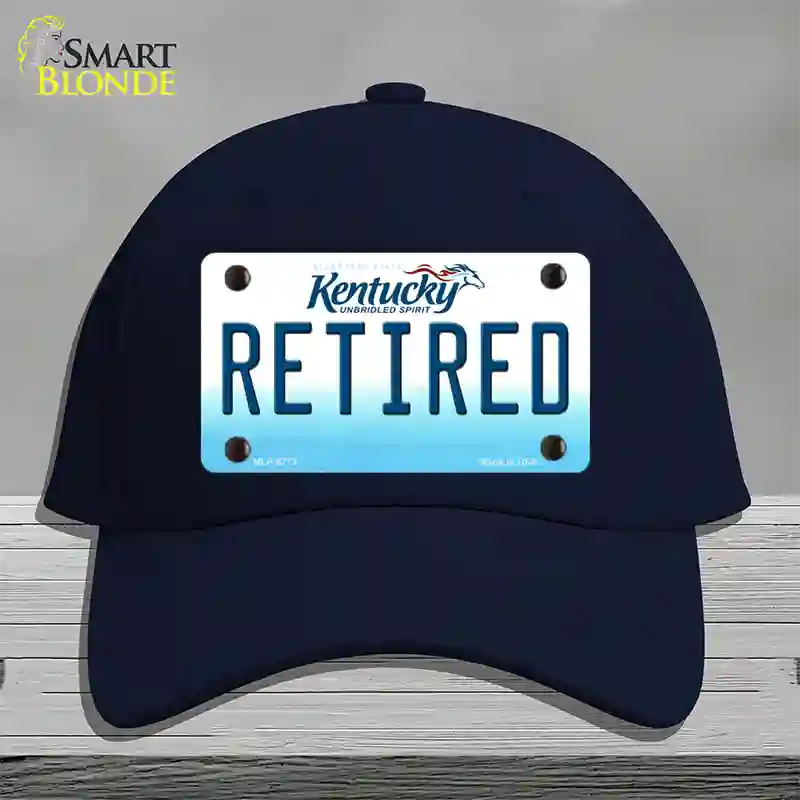 Retired Kentucky Novelty License Plate Hat Cotton / Navy