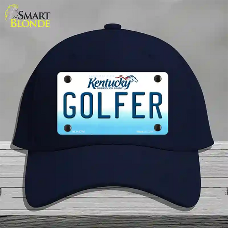 Golfer Kentucky Novelty License Plate Hat Cotton / Navy