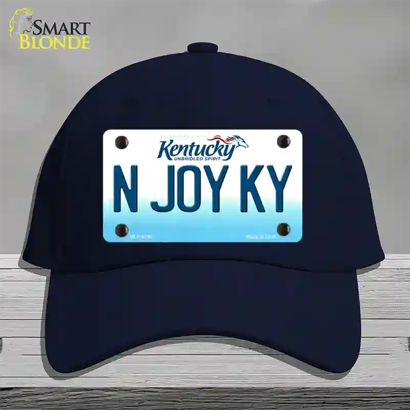 N Joy Kentucky Novelty License Plate Hat Cotton / Navy