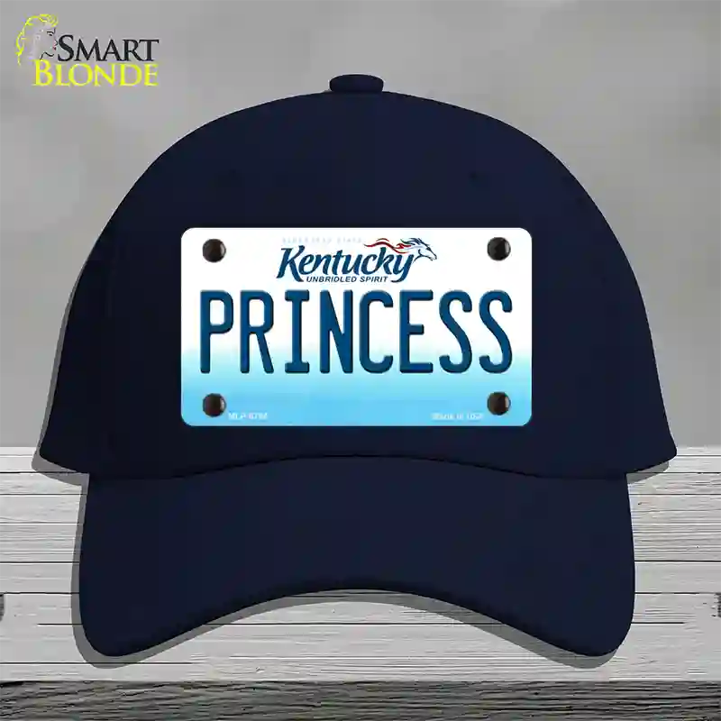 Princess Kentucky Novelty License Plate Hat Cotton / Navy