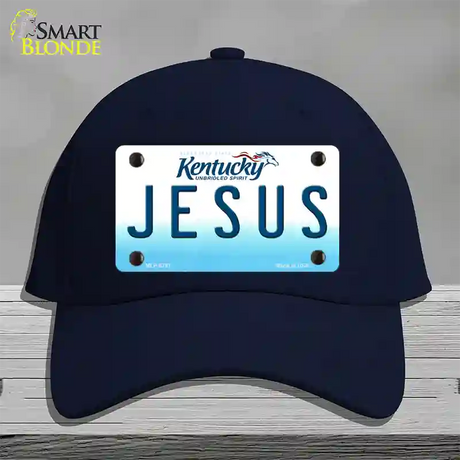 Jesus Kentucky Novelty License Plate Hat Cotton / Navy