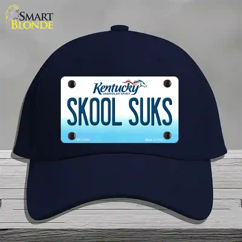 Skool Suks Kentucky Novelty License Plate Hat Cotton / Navy