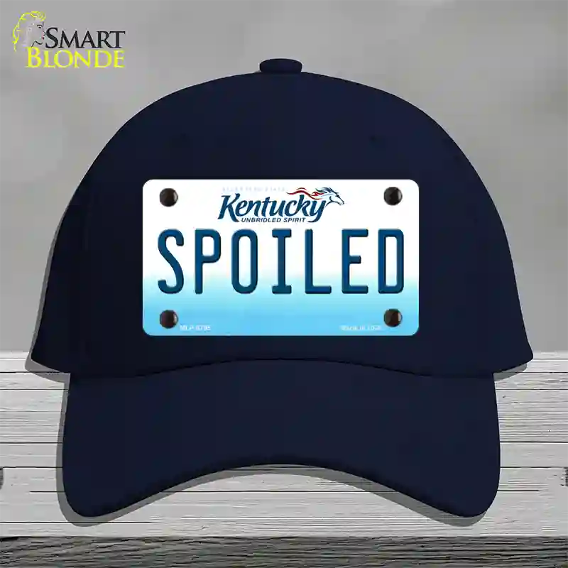 Spoiled Kentucky Novelty License Plate Hat Cotton / Navy