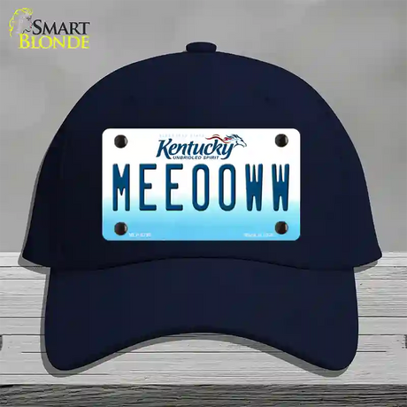 Meeooww Kentucky Novelty License Plate Hat Cotton / Navy