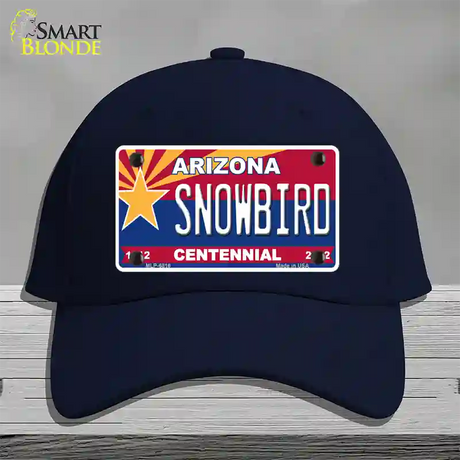 Arizona Centennial Snowbird Novelty License Plate Hat Cotton / Navy