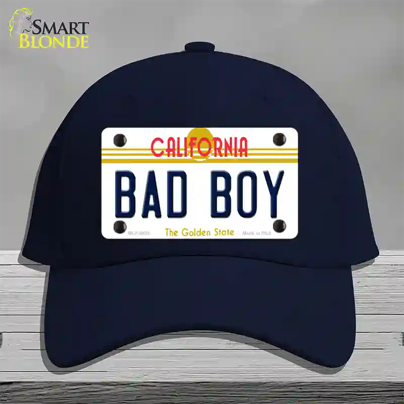 Bad Boy California Novelty License Plate Hat Cotton / Navy