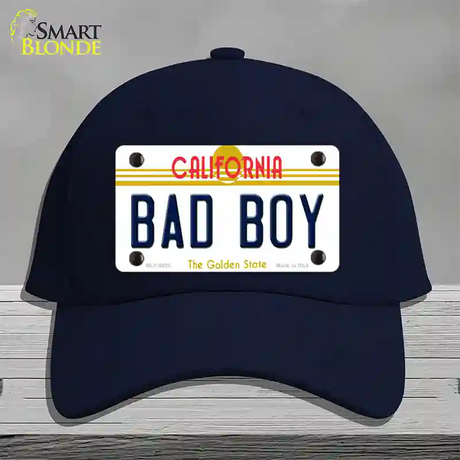 Bad Boy California Novelty License Plate Hat Cotton / Navy