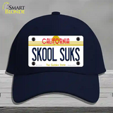 Skool Suks California Novelty License Plate Hat Cotton / Navy