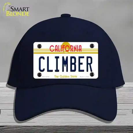 Climber California Novelty License Plate Hat Cotton / Navy