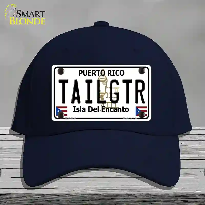 Tailgtr Puerto Rico Novelty License Plate Hat Cotton / Navy