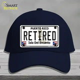 Retired Puerto Rico Novelty License Plate Hat Cotton / Navy