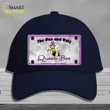 Queen Bee Purple Novelty License Plate Hat Cotton / Navy