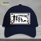 Zombie Family White Novelty License Plate Hat Cotton / Navy