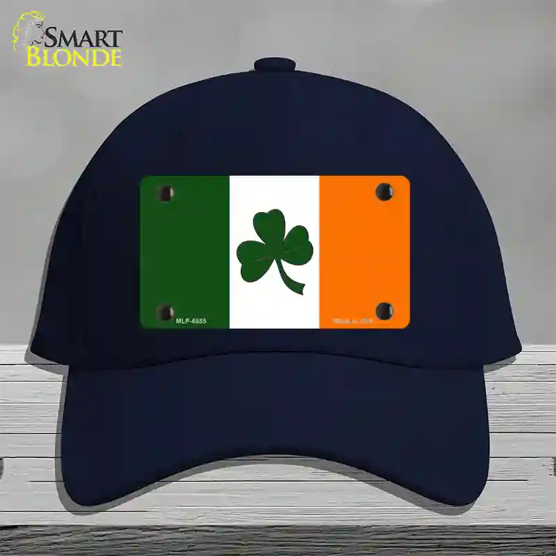 Shamrock Irish Flag Novelty License Plate Hat Cotton / Navy