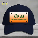 Kiss Me Novelty License Plate Hat Cotton / Navy