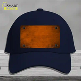 Orange Oil Rubbed Solid Novelty License Plate Hat Cotton / Navy