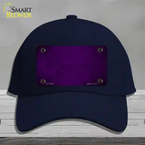 Purple Oil Rubbed Solid Novelty License Plate Hat Cotton / Navy