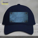 Light Blue Oil Rubbed Solid Novelty License Plate Hat Cotton / Navy