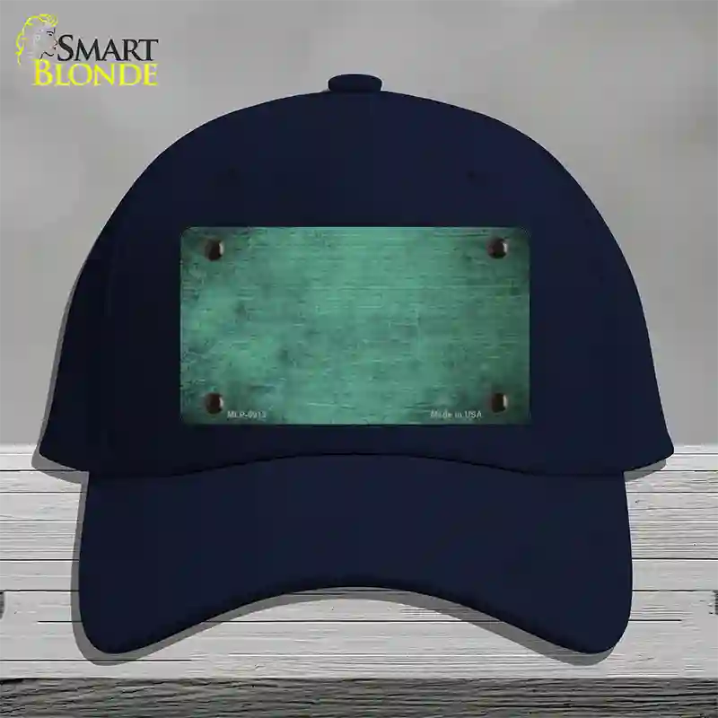 Mint Oil Rubbed Solid Novelty License Plate Hat Cotton / Navy