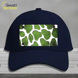 Lime Green White Giraffe Oil Rubbed Novelty License Plate Hat Cotton / Navy